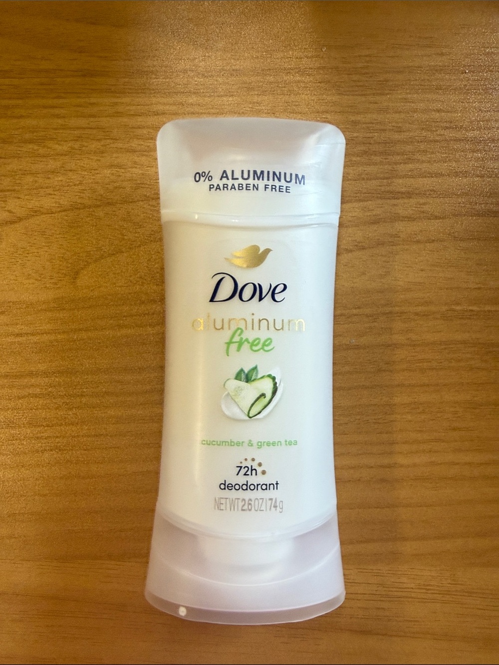 NWT Dove Aluminum Free Deodorant - Cucumber & Green Tea 72 hour